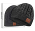 Bluetooth Beanie, Double-Layer Wool Lining Bluetooth Hat Beanie for Men/Women/Teens/Family, 20hrs Playing
