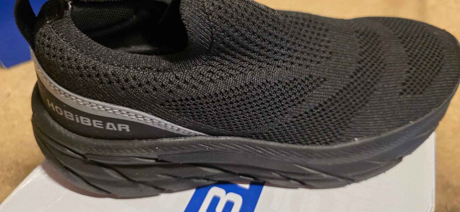 HOBIBEAR Women Men Walking Shoes | Wide Toe Box Trainers | Slip On Sneakers