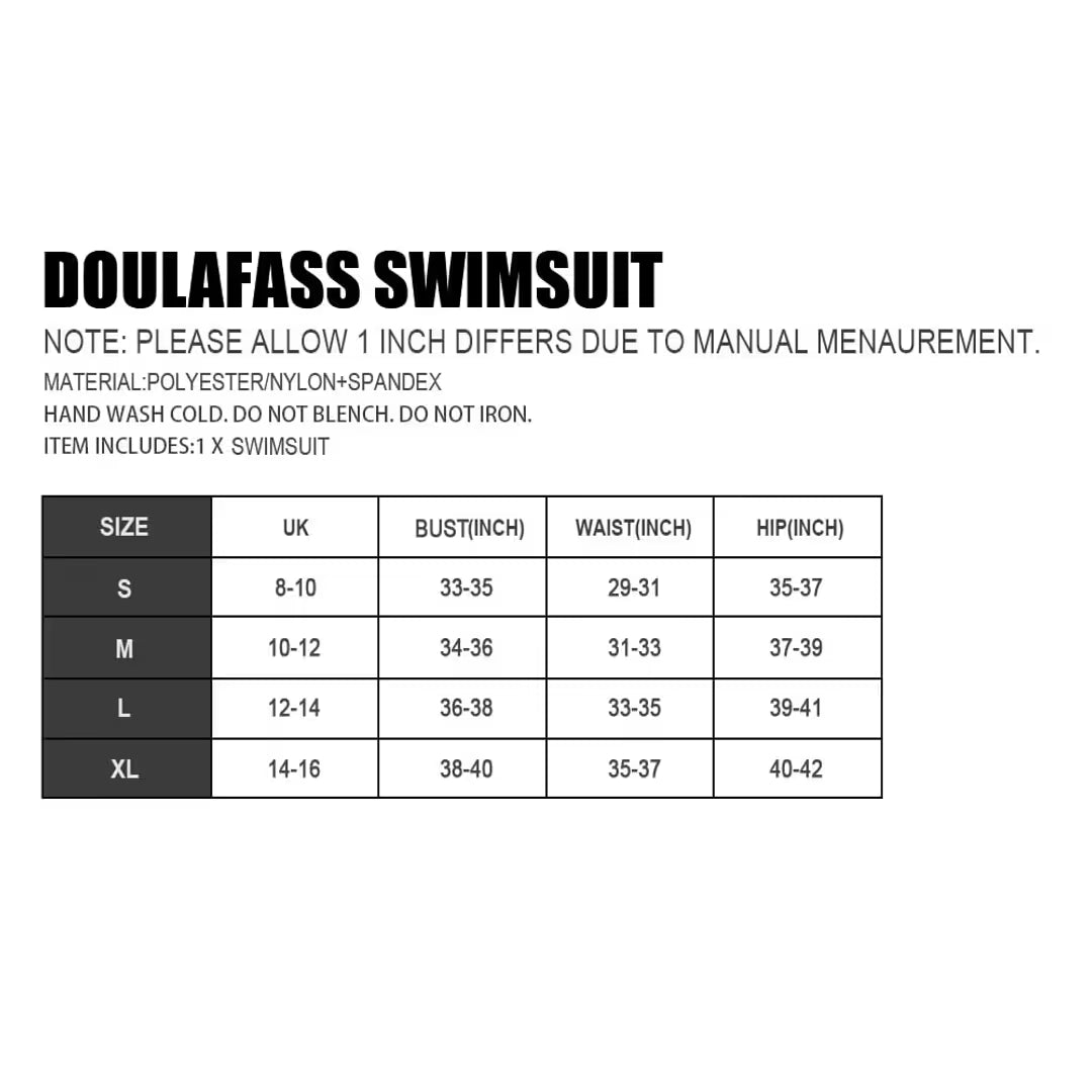 Doulafass one piece swimsuit, Size Small 8-10