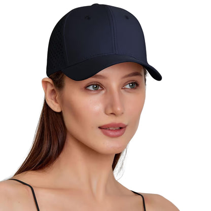 Baseball Cap for Women and Men Summer Sports Cap with Ventilation Holes Running Cap Wide Brim Baseball Cap for Adults