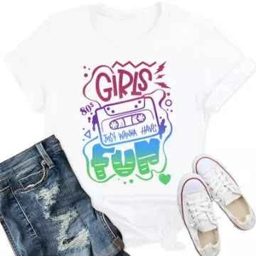80s T Shirts Women Retro Vintage 80s&