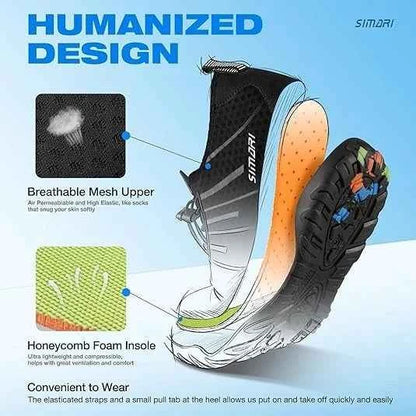 SIMARI Black Water Shoes