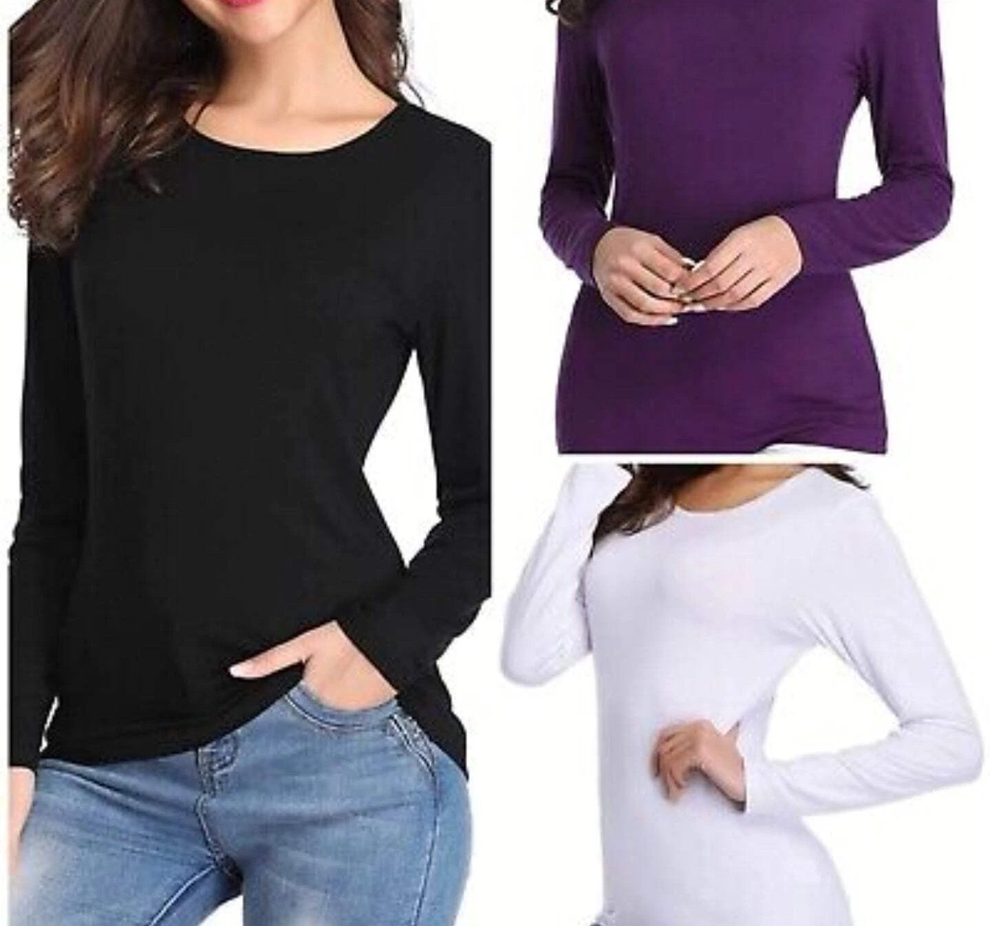 Quality T-shirt long sleeve, ladies
