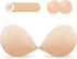 Strapless Bra Backless Adhesive Silicone Stick-on Seamless Push-up Invisible Bra